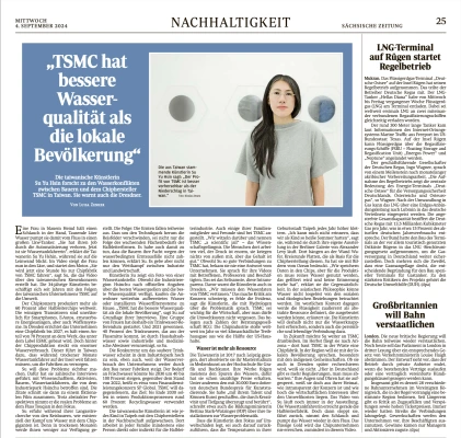 Su Yu Hsin on Sächsische Zeitung
