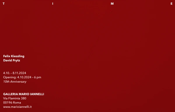 Felix Kiessling at Galleria Mario Iannelli