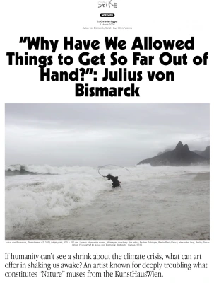 Julius von Bismarck interview on Spike Art Magazine